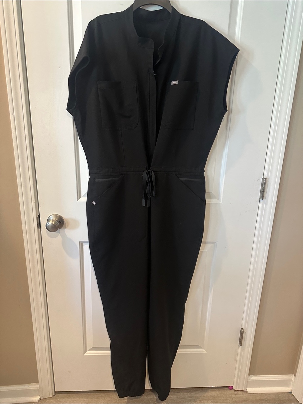 Figs Black Women's Performance Jumpsuit Romper
